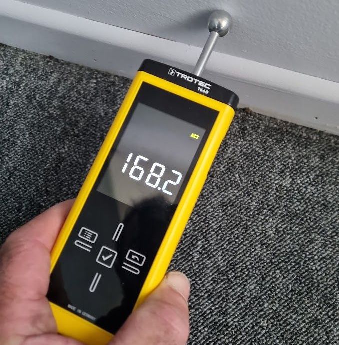 high moisture reading