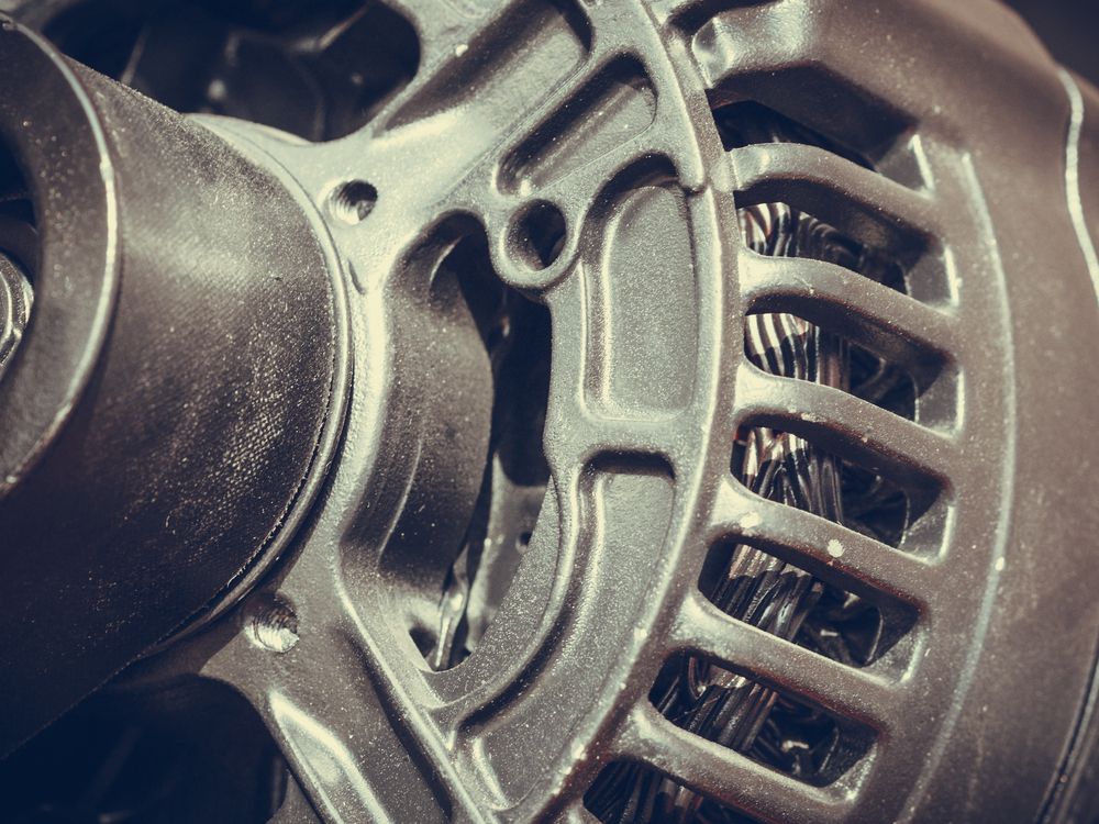 A Close Up of a Car Alternator Showing the Inside of It — Auto Electrical Solutions In Pialba, QLD