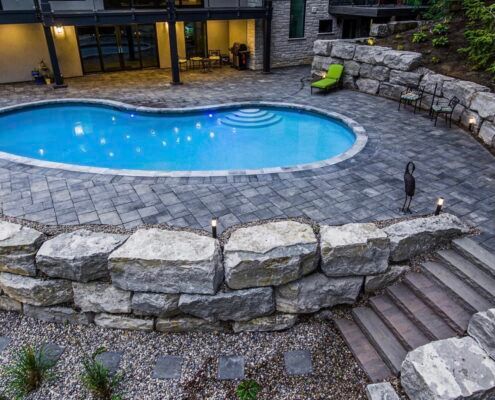 swimming pool installation and hardscaping waterloo region
