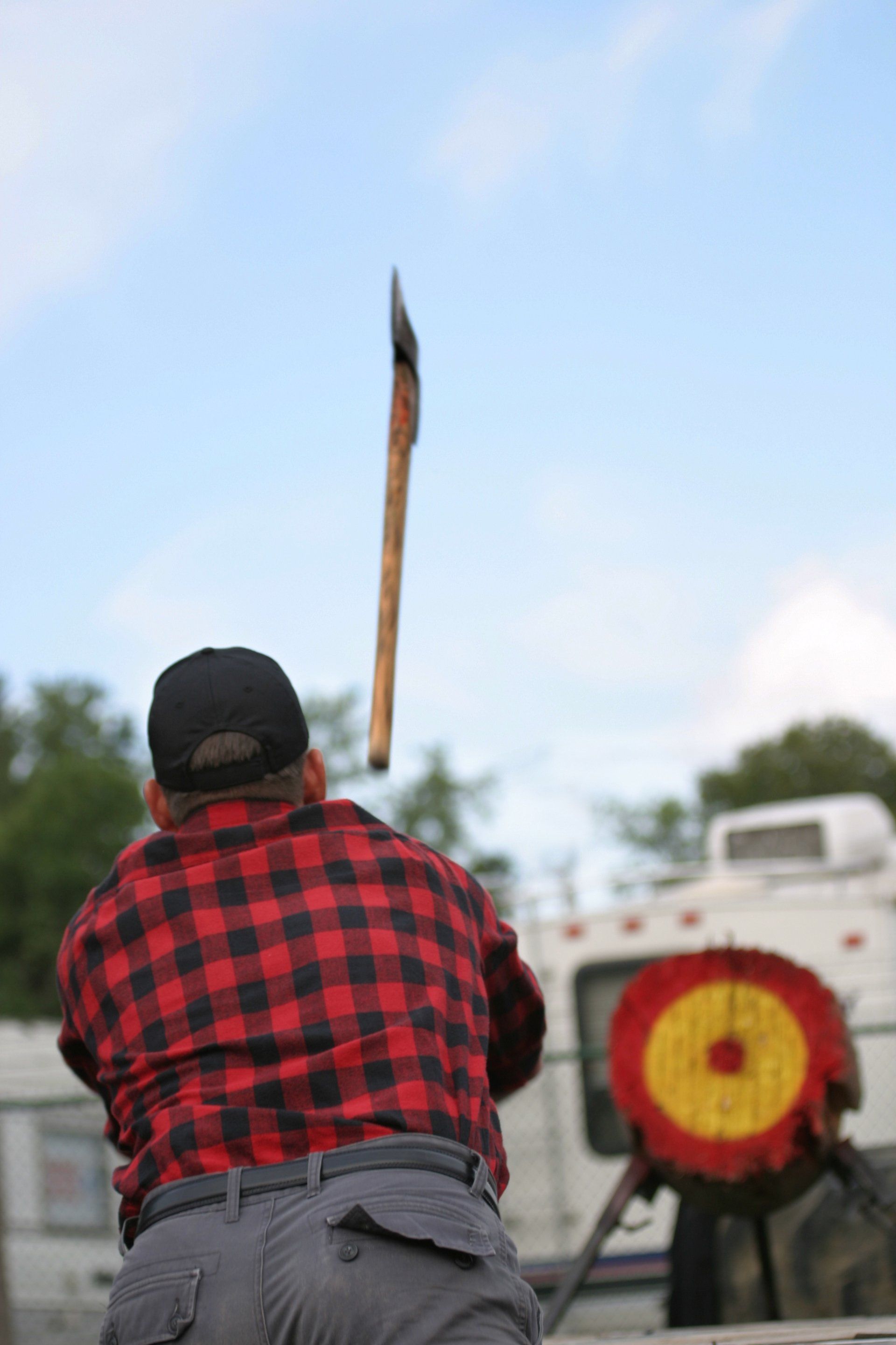 Man Throwing Axe — Westminster, CO — Viking Axe Throwing