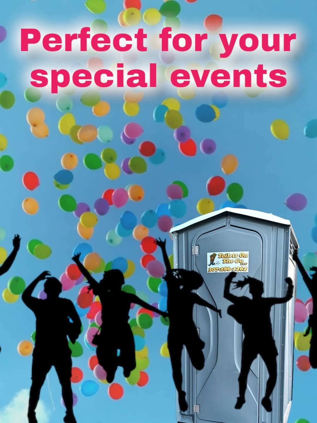 A Poster That Says Perfect for Your Special Events  | Cheyenne, WY | Toilets On The Go, LLC