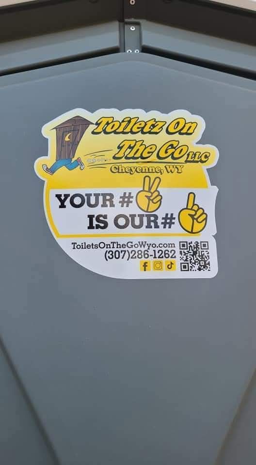 A Sticker on The Side | Cheyenne, WY | Toilets On The Go, LLC