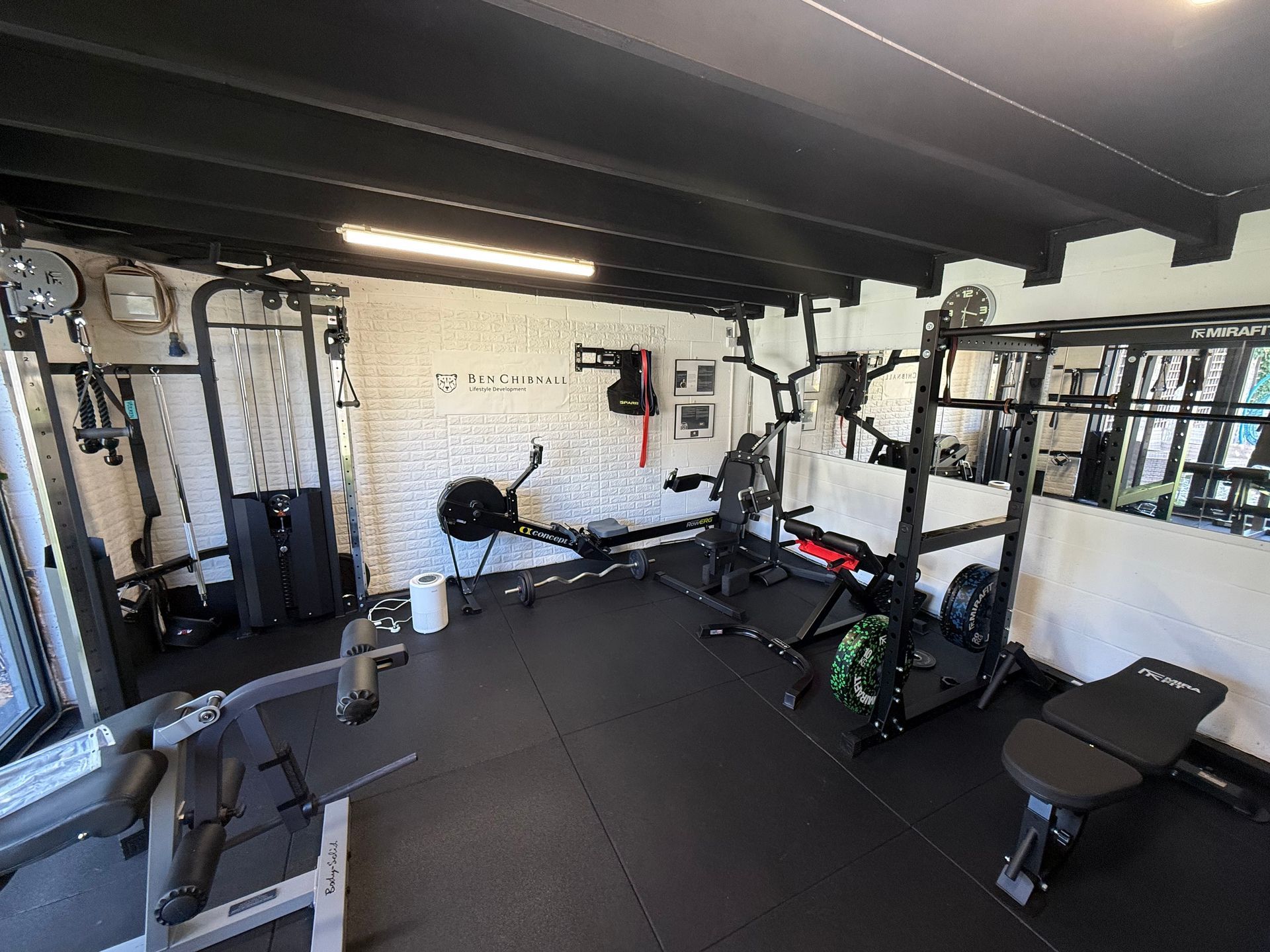 Home gym. Air conditioning. Ben Chibnall. Personal training. Fat loss. body transformations in Marston Moretaine. Fat loss in Woburn. One to one training in Tring, Berkhamsted, Marston Moretaine and Woburn. Top personal training. 