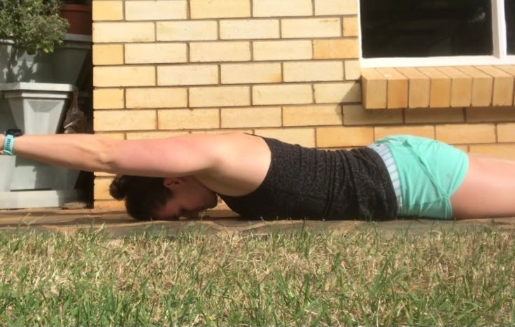 Image of a woman showing DOWN-FACING HOVERS
