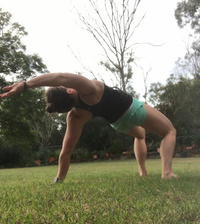 Image of woman showing TWISTING BEAR variations
