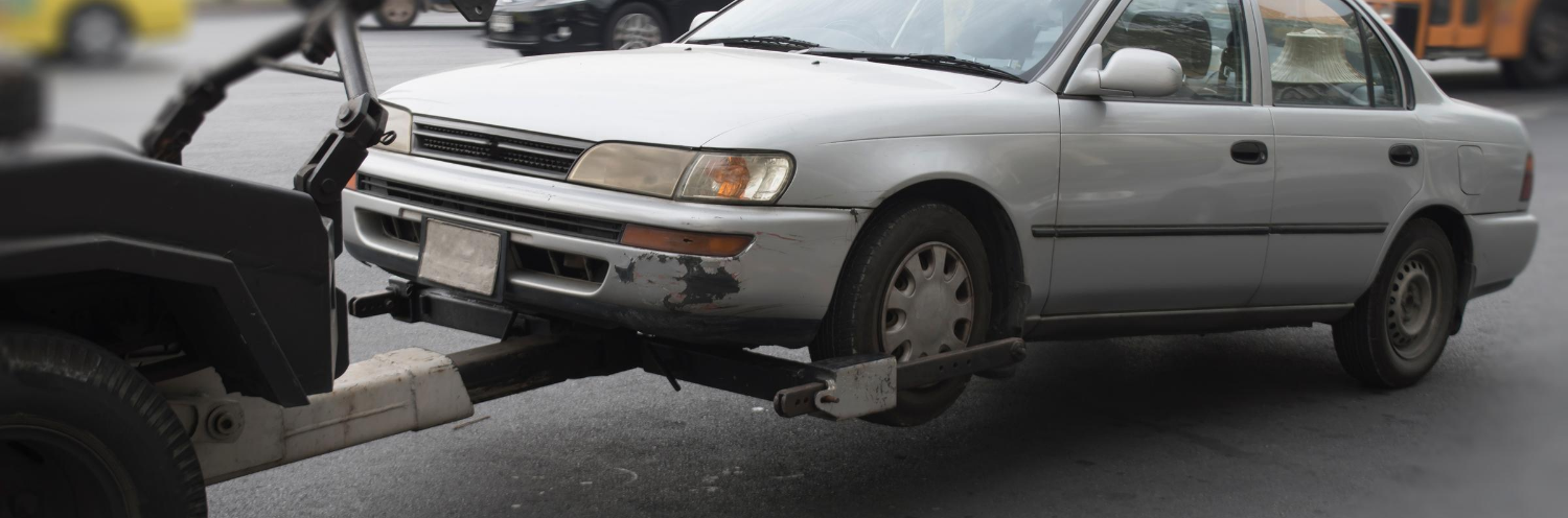 car being towed