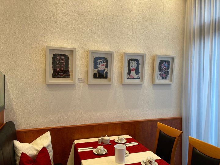 Max Weinberg Gallery Hotel Hansa Offenbach Frankfurt Frühstückszimmer