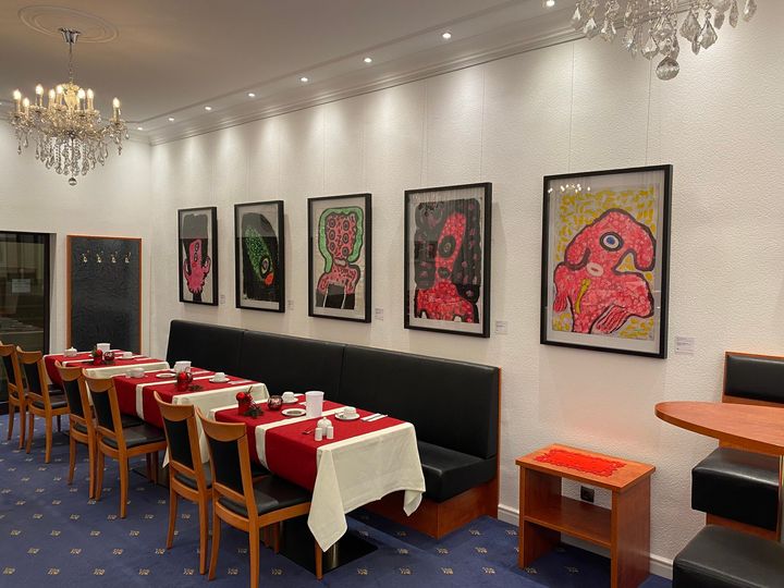 Max Weinberg Gallery Hotel Hansa Offenbach Frankfurt Frühstückszimmer