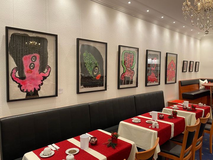 Max Weinberg Gallery Hotel Hansa Offenbach Frankfurt Frühstückszimmer