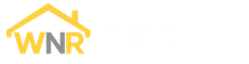 Yellow WNR logo with a roof outline above the letters