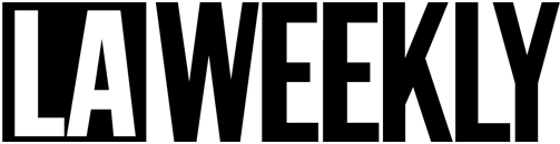 A black and white logo for a weekly magazine.