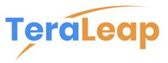The teraleap logo is blue and orange on a white background.