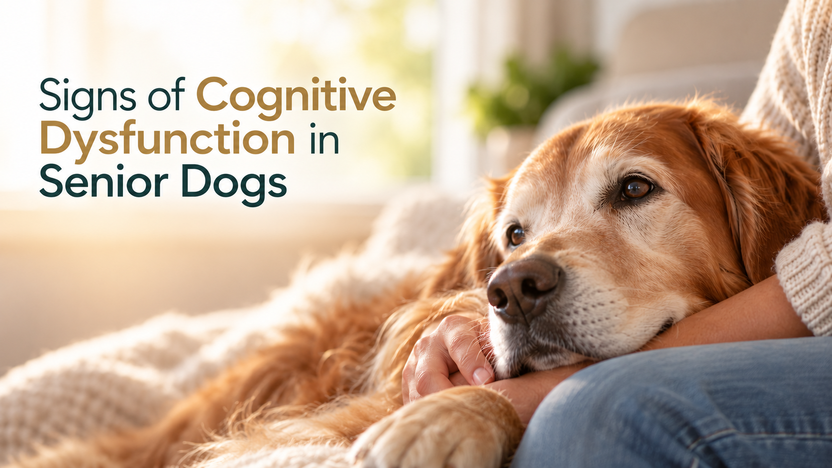 Senior dog resting calmly, cognitive dysfunction care in Plantation FL