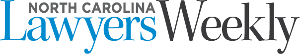 North Carolina Lawyers Weekly logo in blue and gray text