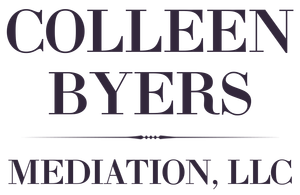 Colleen Byers Mediation, LLC logo in dark purple text on a white background