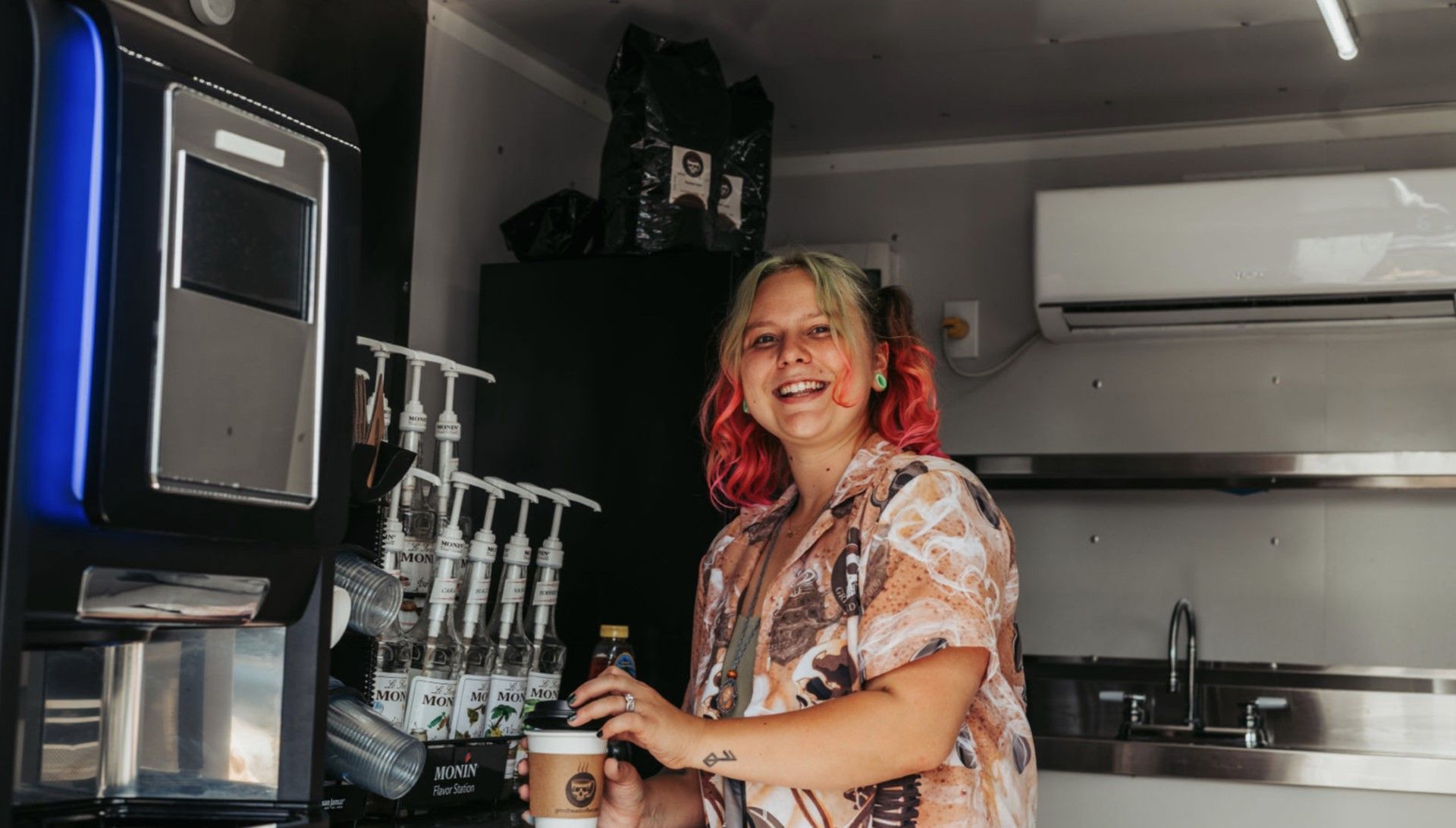 Woman Smiling - Grindhead Coffee - Chattanooga, TN