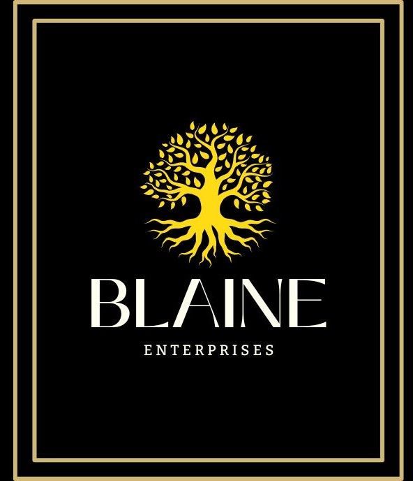 Introducing the BLAINE ENTERPRISES logo, a harmonious blend of sophistication, luxury, and wellness. Our logo is thoughtfully designed to embody the core values of our brand: HEALTH, WEALTH, and SUCCESS.
Black: The foundation of our logo, black, symbolizes authority, professionalism, and timeless elegance. It reflects our unwavering commitment to excellence and our powerful presence in the health and wellness industry.
Gold: Central to our logo is the gold tree, a vibrant symbol of health and wellness. Gold represents luxury, prosperity, and achievement, underscoring the premium quality of our products and services. It conveys a sense of vitality and richness, illustrating the flourishing potential of a healthy lifestyle.
Ivory: Complementing the boldness of black and the richness of gold, ivory adds a touch of refinement and balance. It symbolizes purity, simplicity, and calmness, highlighting our dedication to providing clear and honest solutions for health and wellness.
Tree Symbol: The tree, depicted in a radiant gold hue, stands as a powerful emblem of growth, vitality, and wellness. Its roots are firmly planted, symbolizing a strong foundation in health, while its branches reach upward, representing continuous growth, prosperity, and the pursuit of success. The tree’s golden color signifies the wealth of health benefits our products offer, promoting a thriving, vibrant life for all our clients and associates.
Overall Symbolism: Together, the elements of black, gold, and ivory, combined with the golden tree, create a logo that is not only visually striking but rich in meaning. It represents Blaine Enterprise mission to empower individuals through superior health and wellness products, driving both personal and professional success. Our logo encapsulates the essence of elegance, luxury, and a holistic approach to well-being, making a lasting impression that resonates with our values and vision.