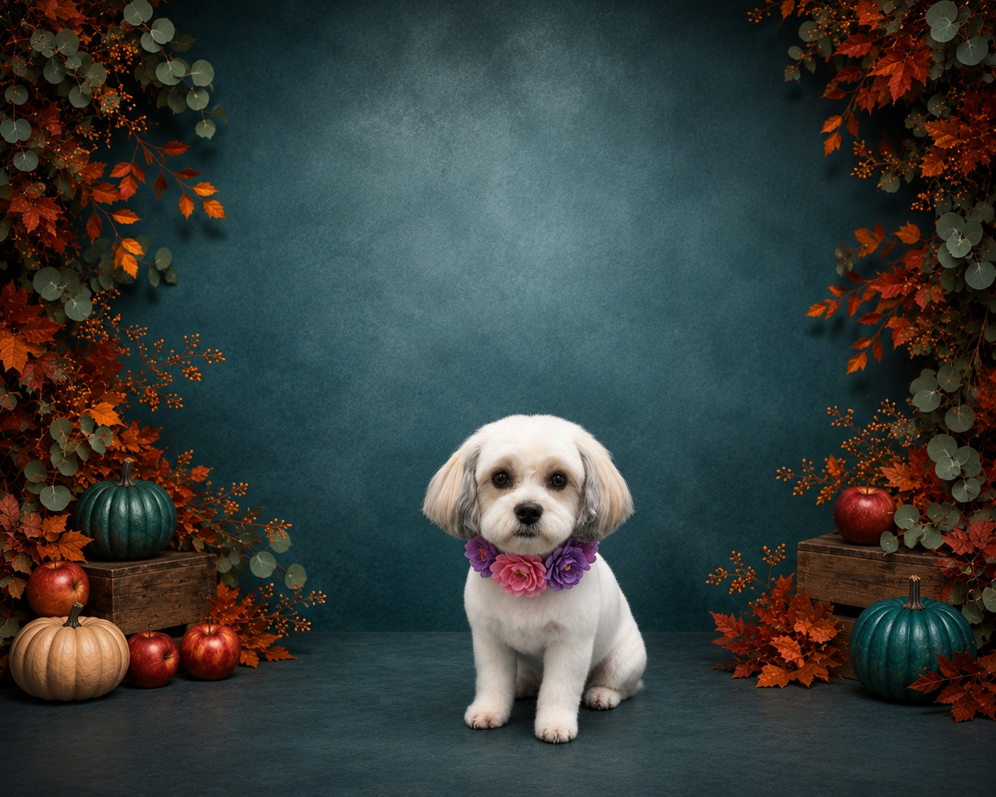 Maltipoo with short teddy bear haircut