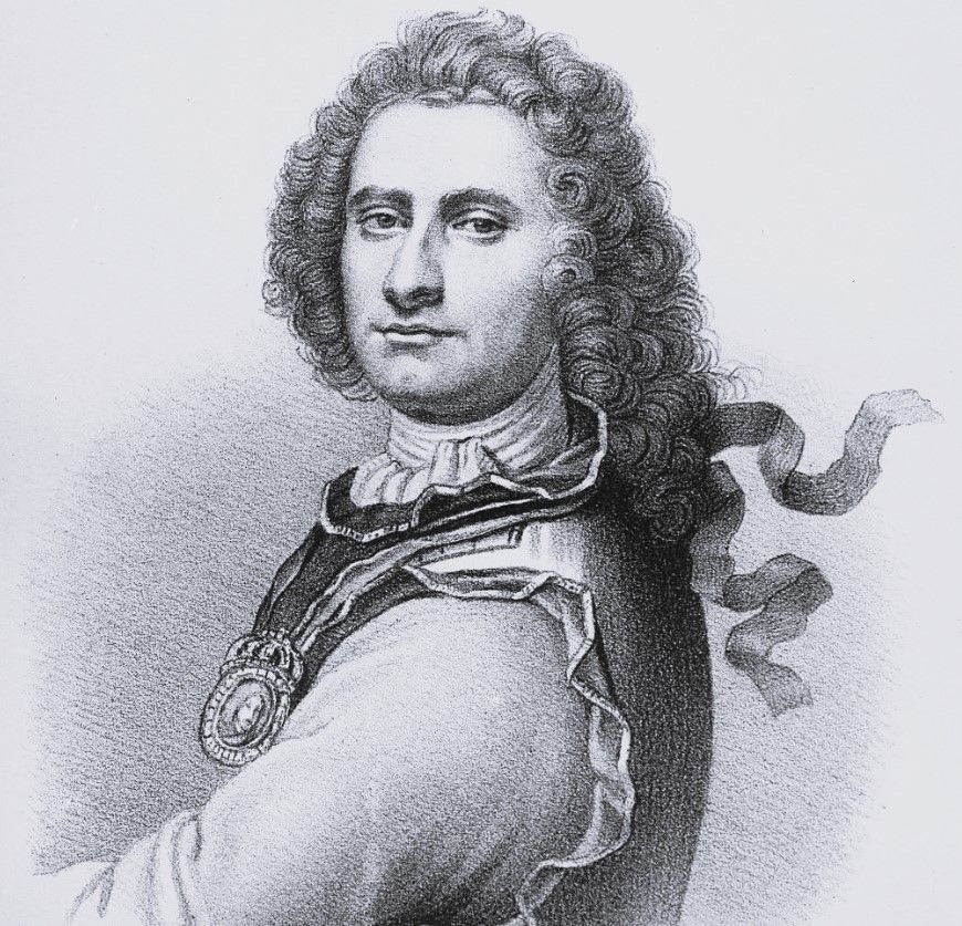 Viceadmiral Peter Wessel Tordenskiold (1690-1720). Bilde: Nasjonalbiblioteket.