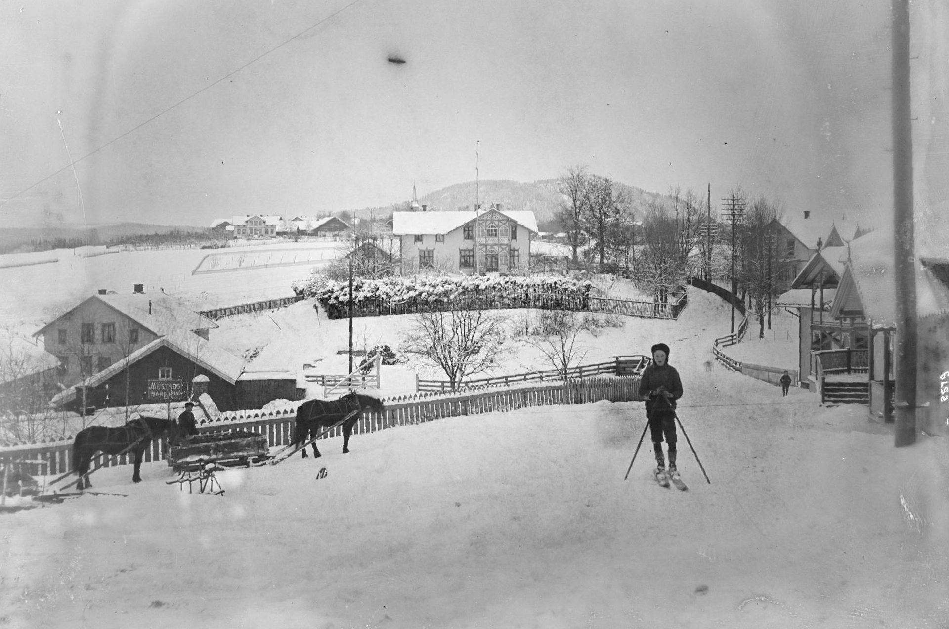 Asker sentrum i 1904.