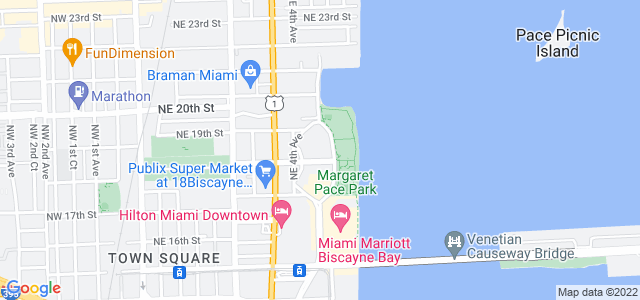 Map of business location