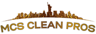 MCS Clean Pros logo with a gold city skyline above the company name