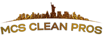 MCS Clean Pros logo with a gold city skyline above the company name