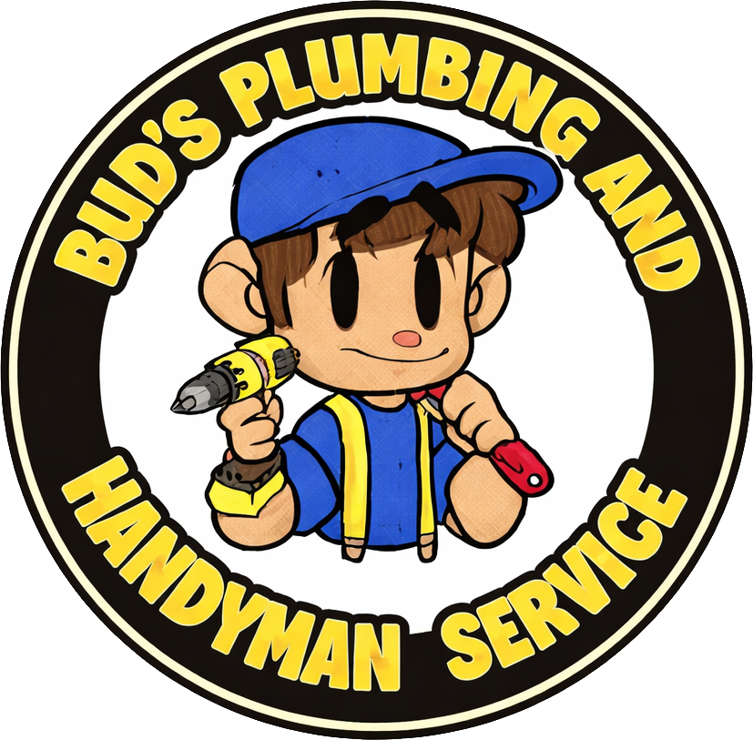 Logo for Bud's Plumbing and Handyman Service featuring a clean, professional plumbing and handyman brand mark.