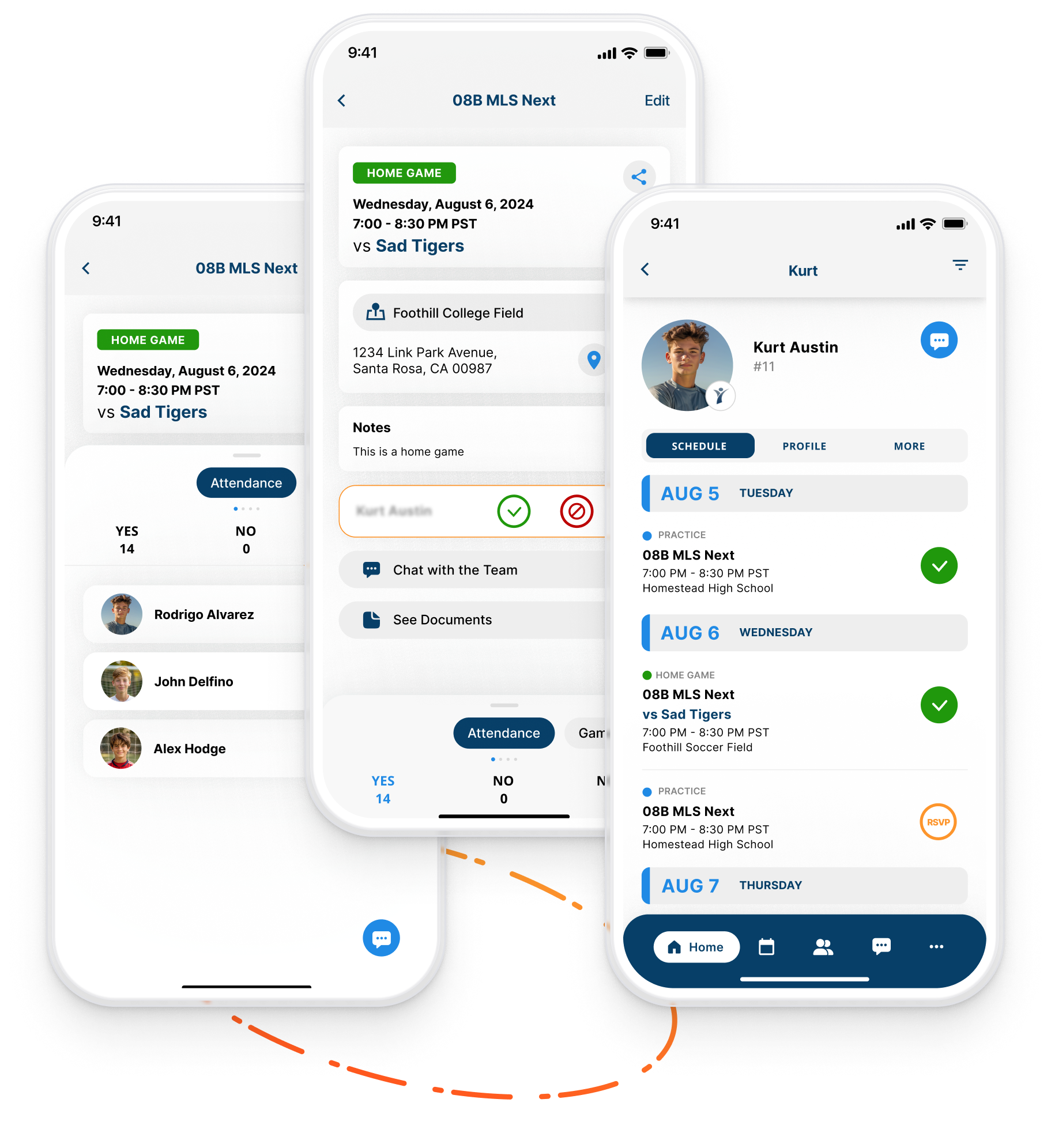 Byga digital check in Byga youth sports club management digital tryout check in with example information