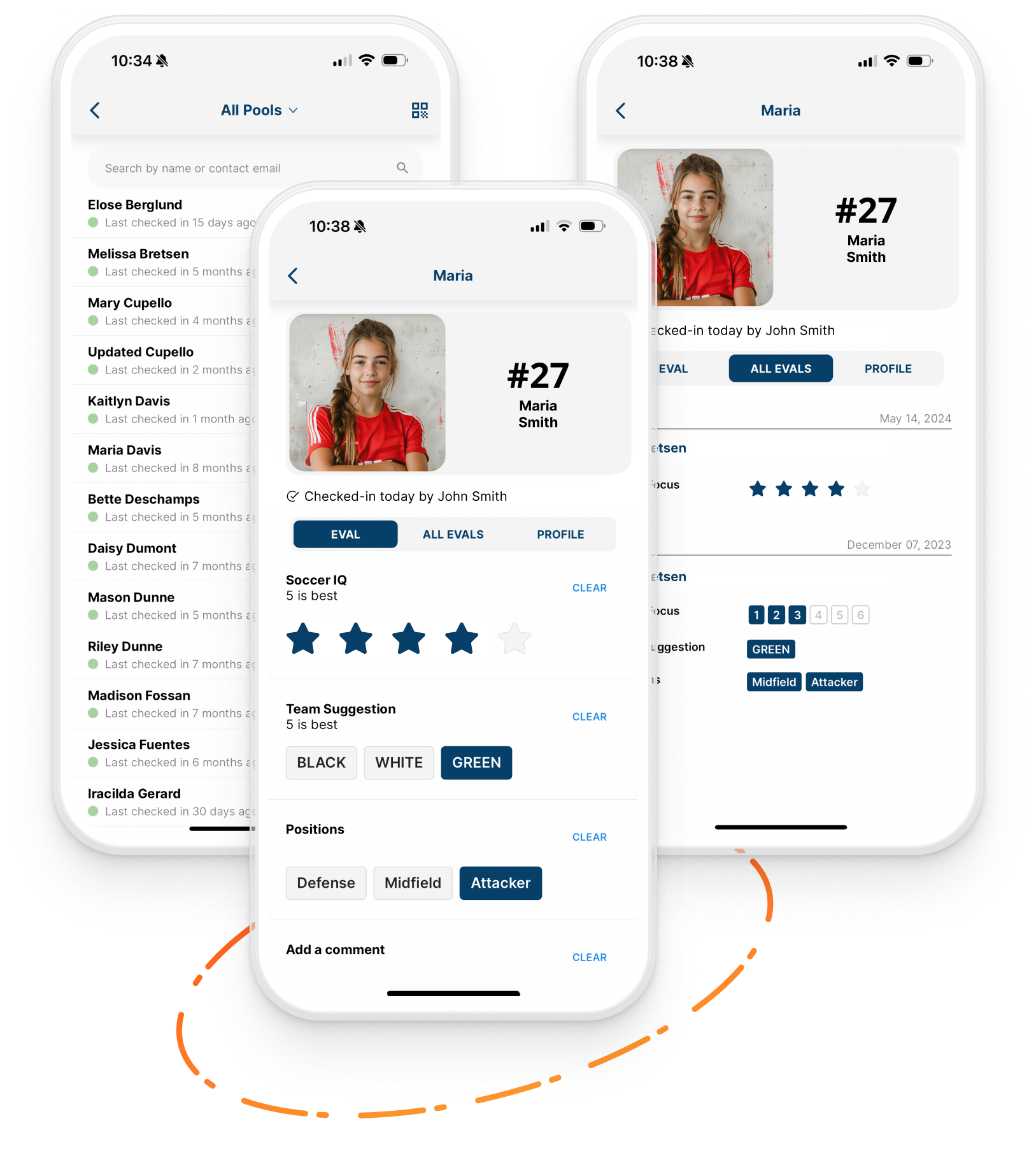 Byga tryout manager Byga youth sports club management laptop and tablet with tryouts form and player entries