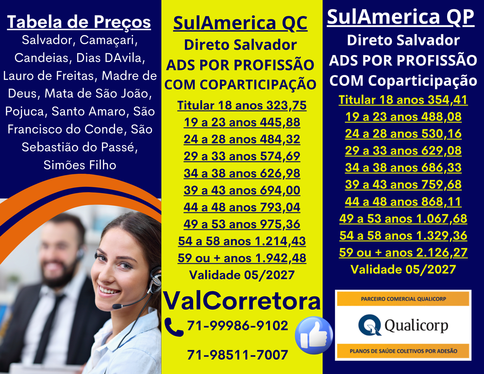 tabelas sulamerica qualicorp