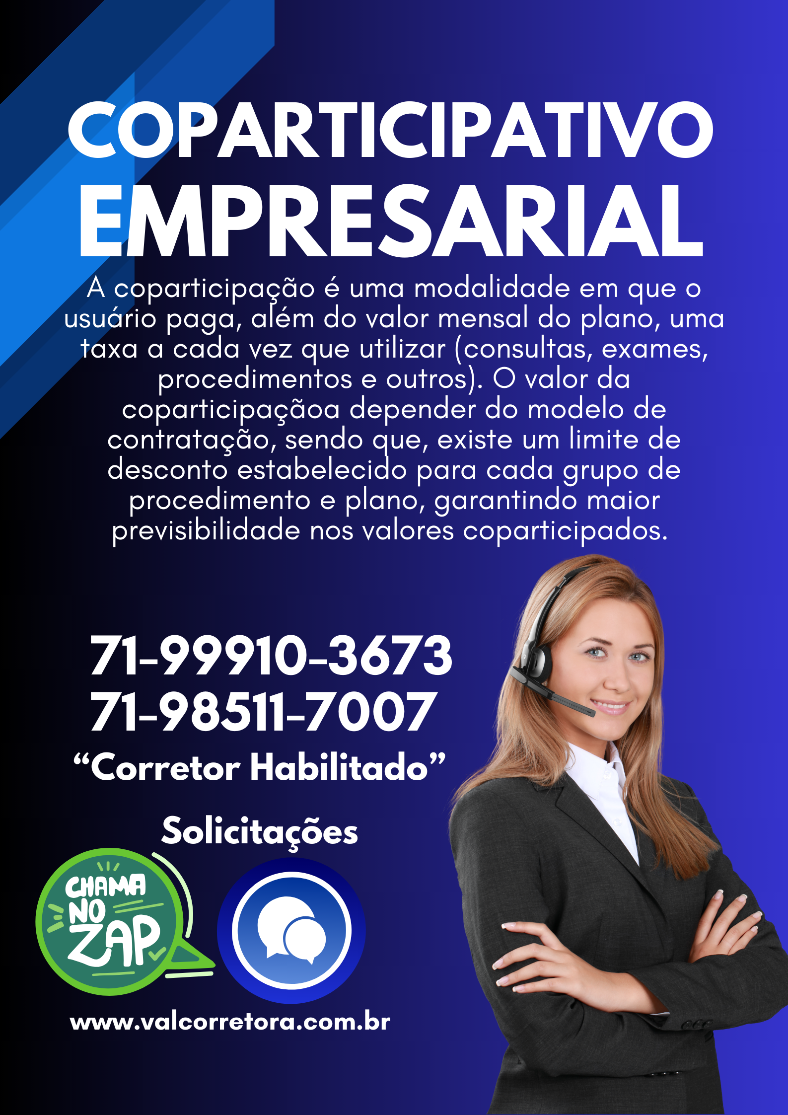 Central de Vendas de Planos de Saúde, 71-98511-7007 Telefone WhatsApp ValConsultora Vendas de Planos de Saude, Telefone 71-98511-7007 corretora vendas de planos de saude, contratar plano de saude, cotação de preços de planos de saude, vendedores de planos de saude, convenios medicos para empresas, plano de saude empresarial, od melhores corretores de planos de saude, corretor de seguros, lista dos planos de saude, os melhores planos de saude, Central de Vendas Online Convênios Médicos para Empresas