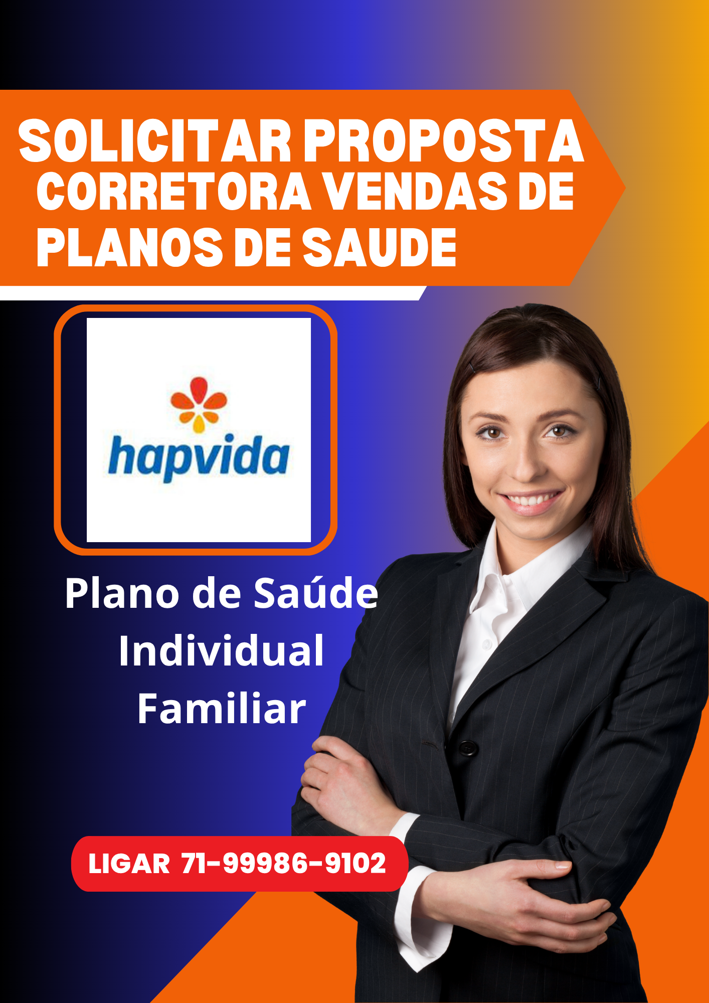 Plano de Saúde Individual ou Familiar
Hapvida Intermedica para pessoa fisica
