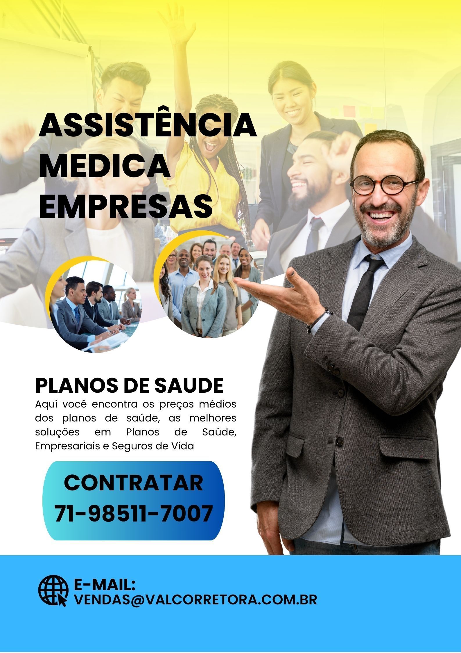 ValConsultora Corretora Vendas de Planos de Saude, Plano de Saude Empresarial, Cotação de preços de Planos de Saude, Tabela de preços de planos de saude, contratar plano de saude, central de vendas dee planos de saude