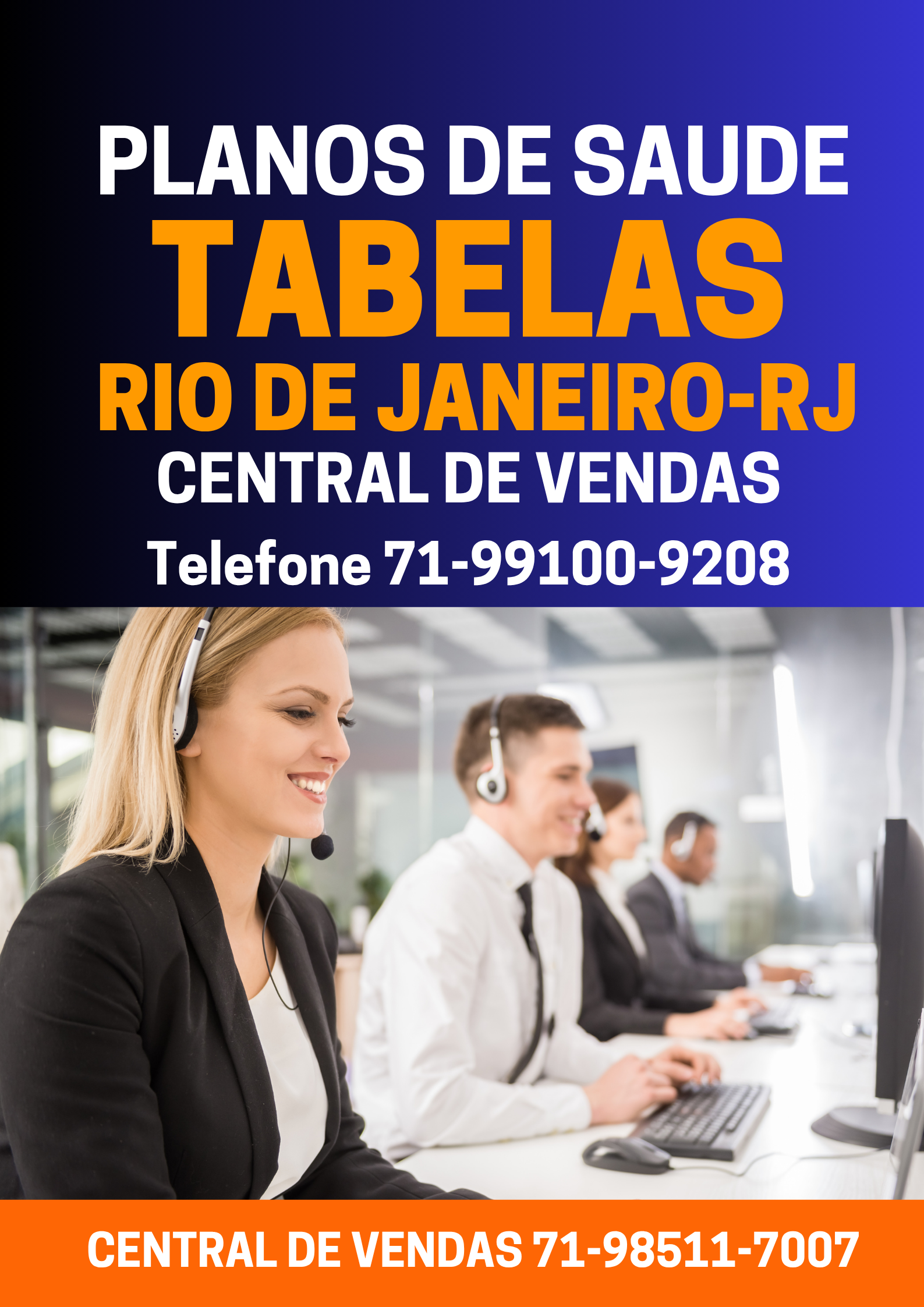 Anúncio de planos de saúde no Rio de Janeiro, RJ. Vendedores Números de telefone