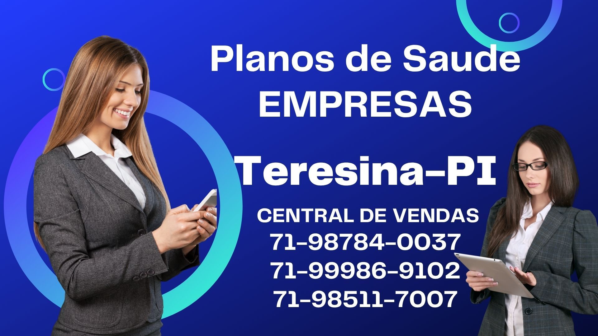 Anúncio de plano de saúde para empresas em Teesina, Piaui. Números de contato e atendentes de call center.Corretora Vendas de Planos de Saúde empresarial em Teresina (PI)