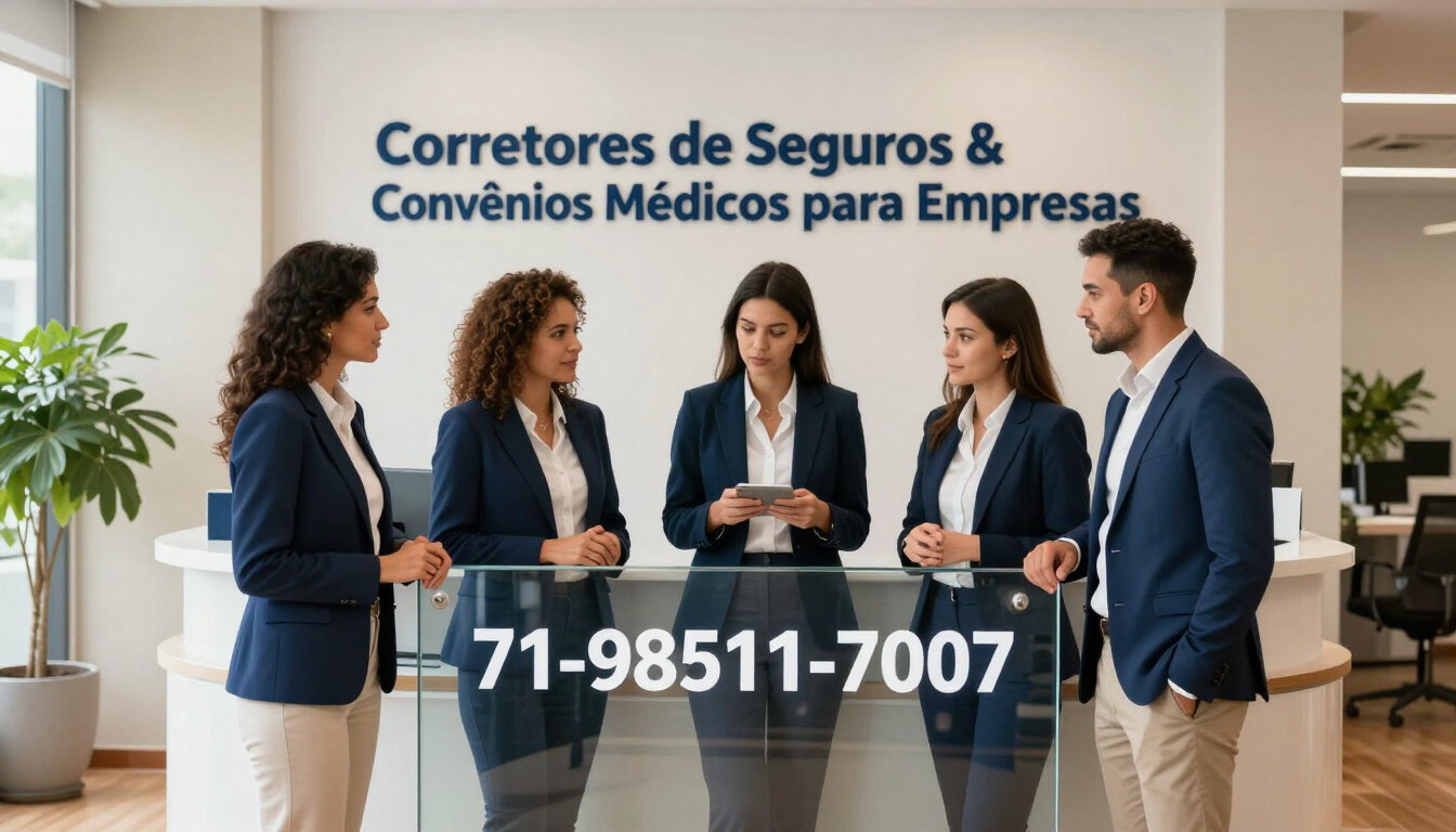 Corretores de Seguros & Convênios Médicos para Empresas. Equipe de Vendas  71-99986-9102