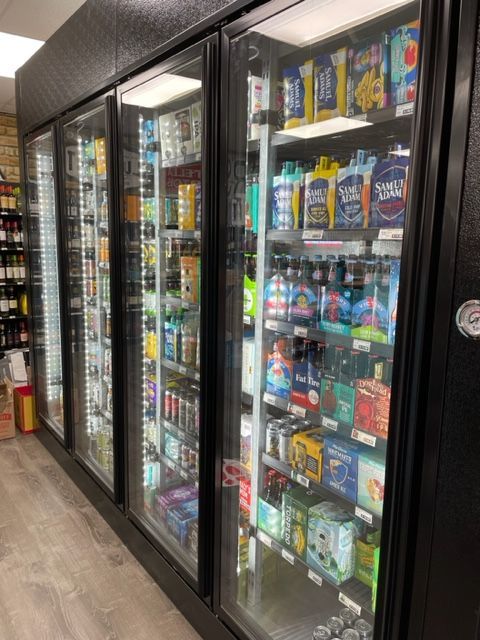 commercial refrigeration beer display doors