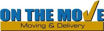 A logo for on the move moving and delivery