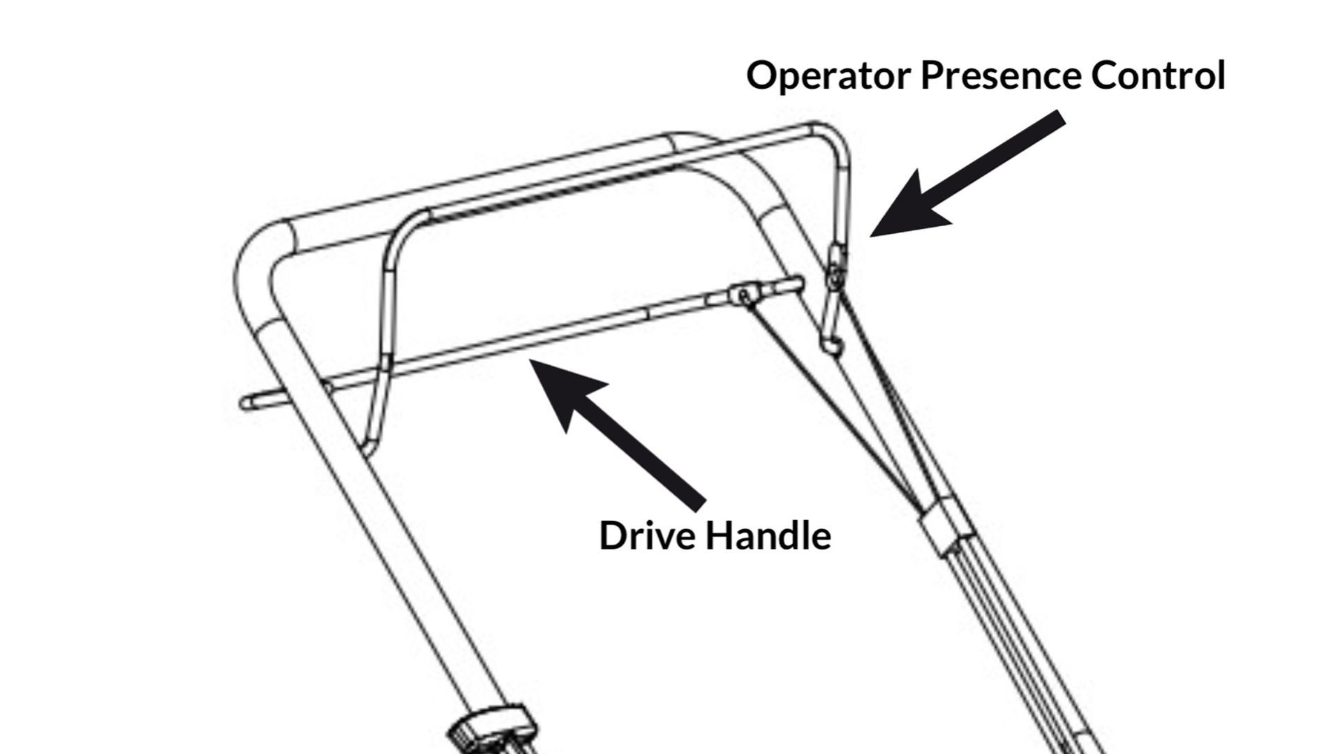 Photograph of an AL-KO Highline petrol engine lawnmower, with multi-point height adjustment.
