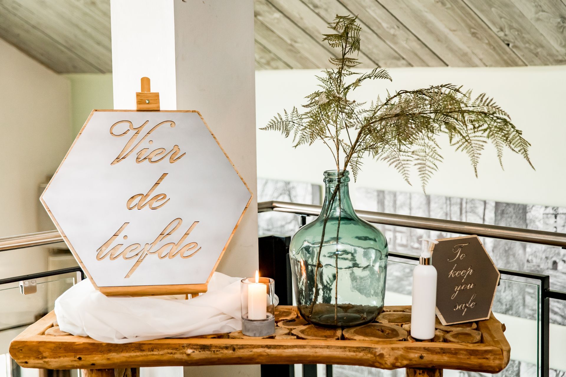Bruiloft decoratie