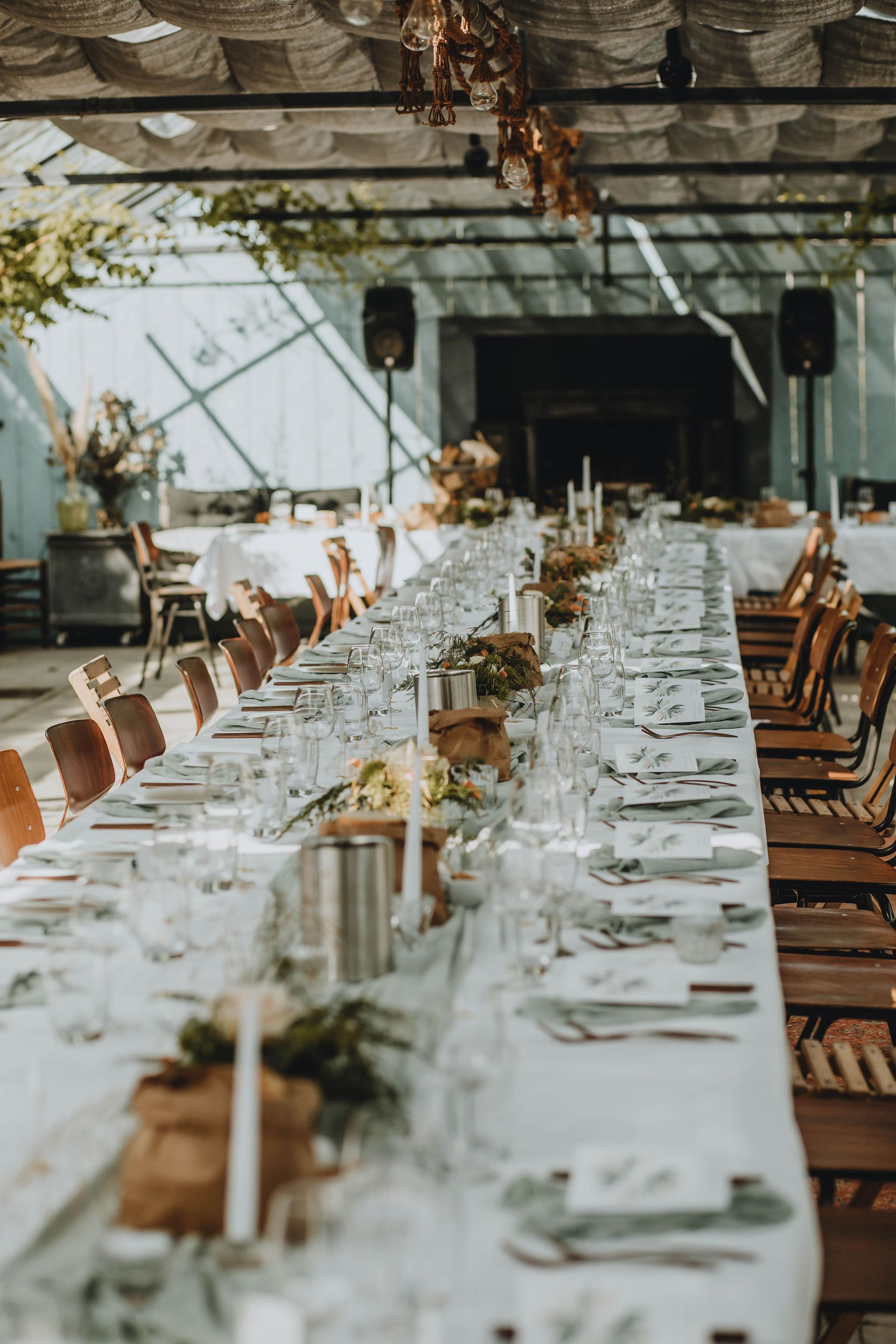 Bruiloft dinertafel