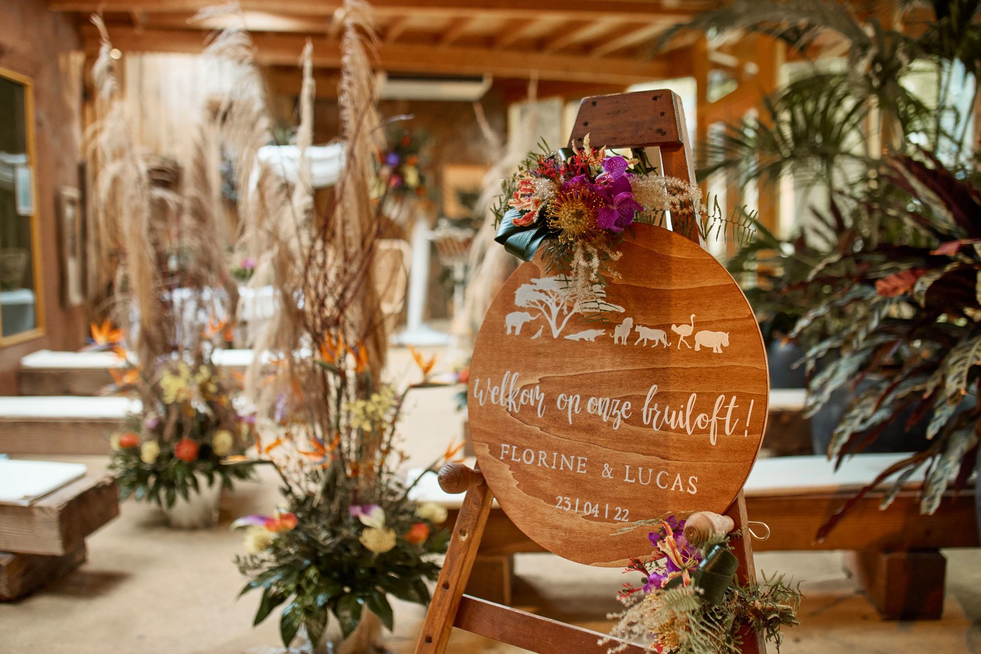Ceremoniesetting - Welkomstbord