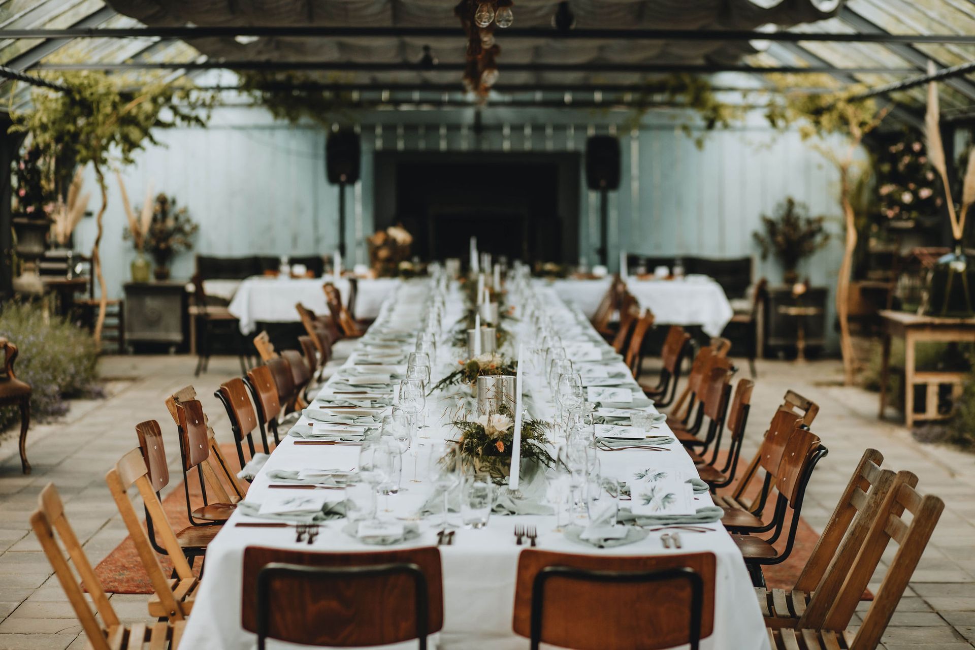 Bruiloft dinertafel