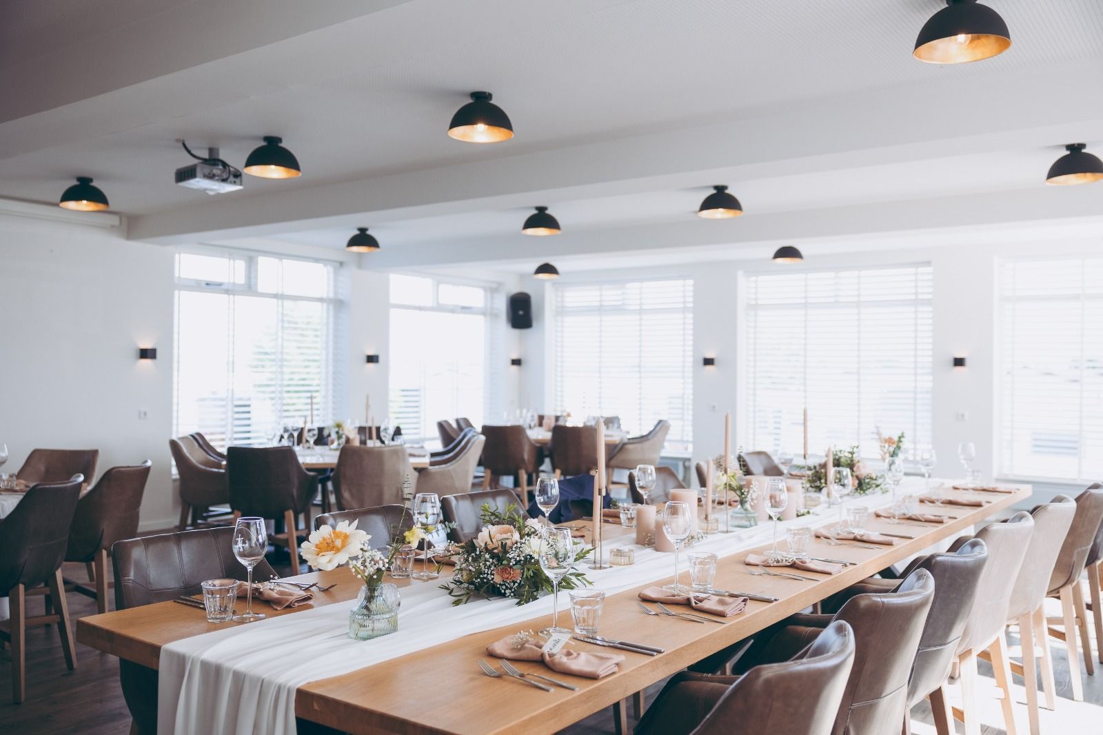 Diner setting bruiloft