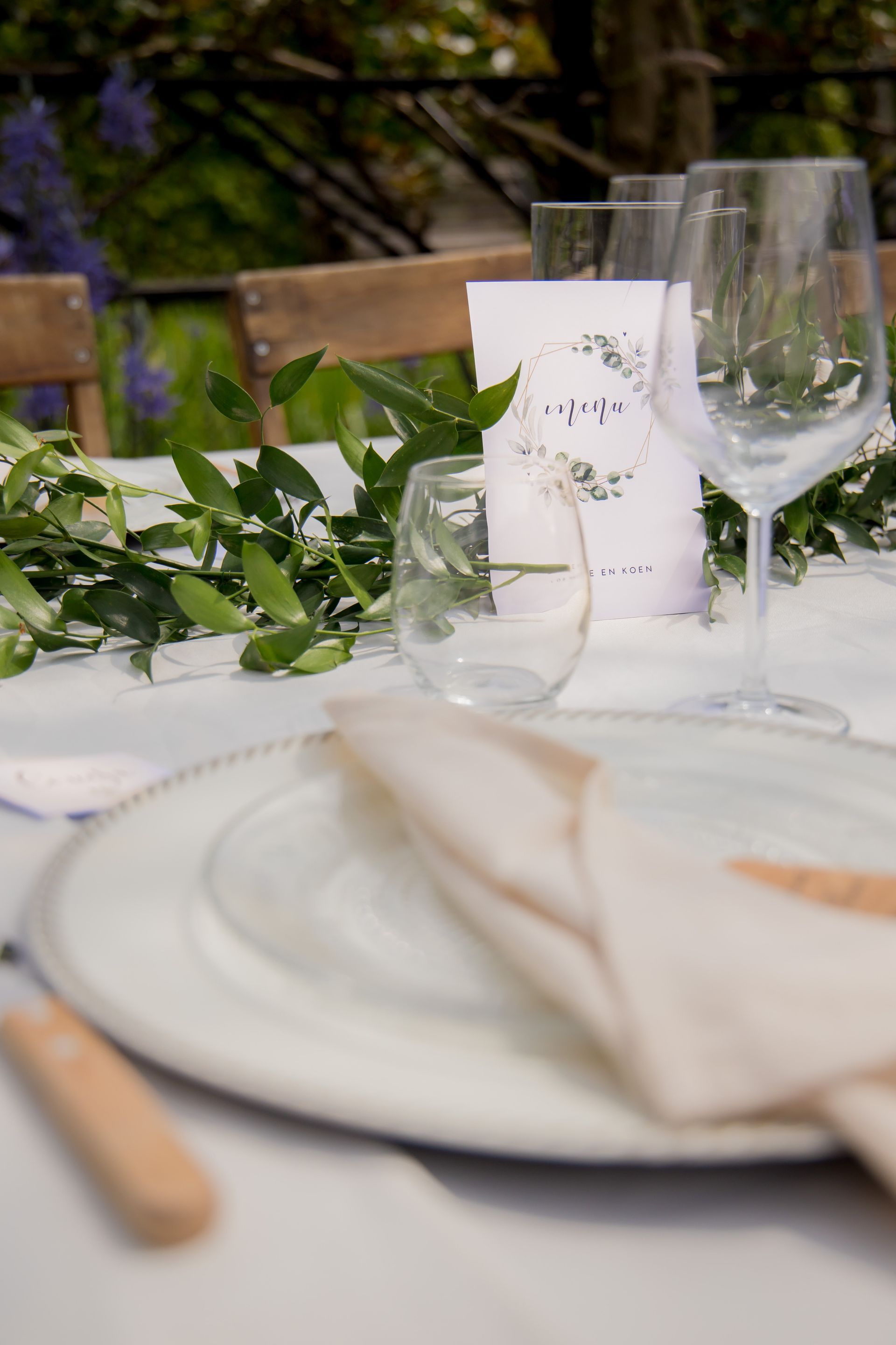 Styling details dinertafel