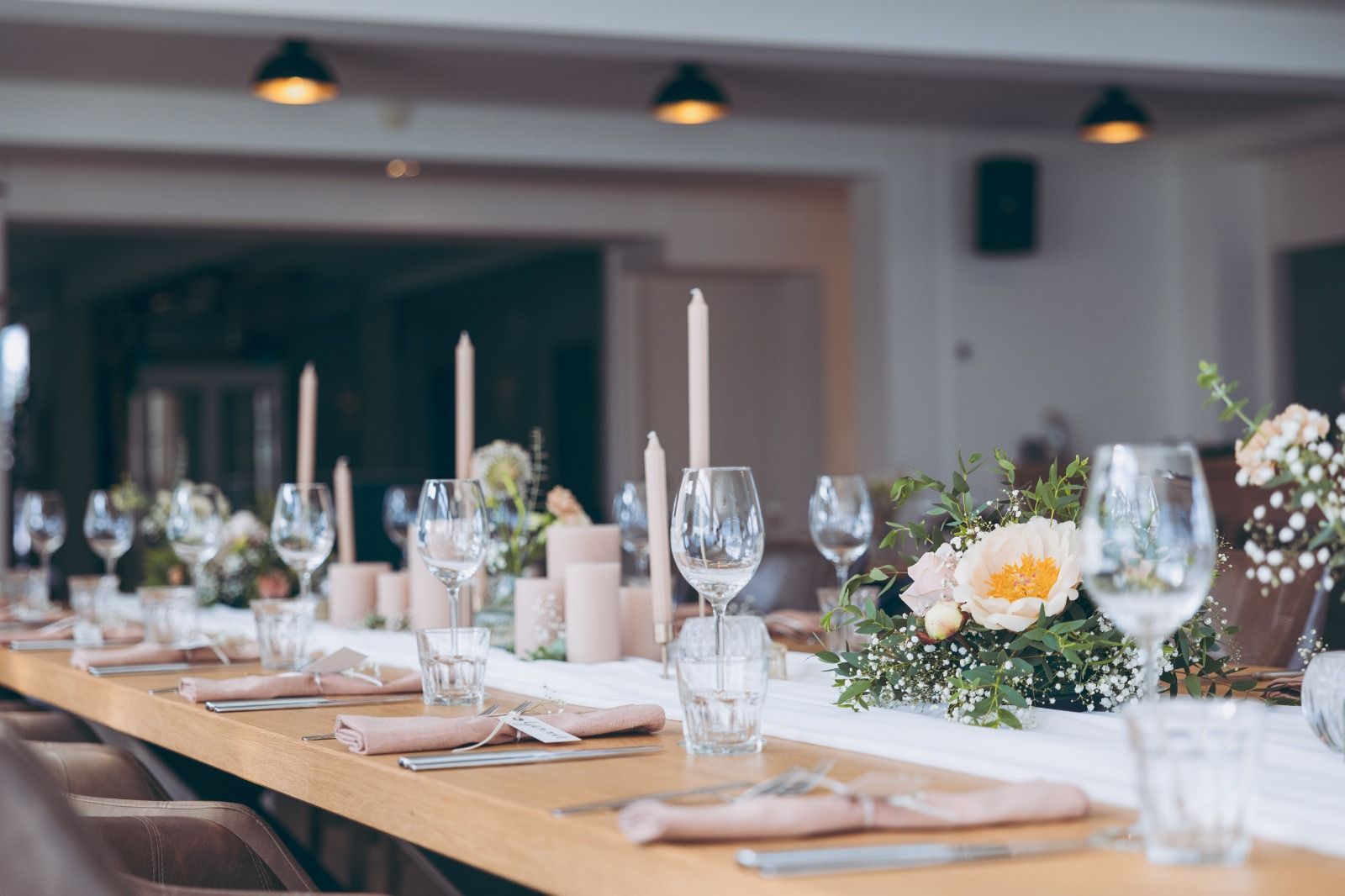 Dinertafel bruiloft