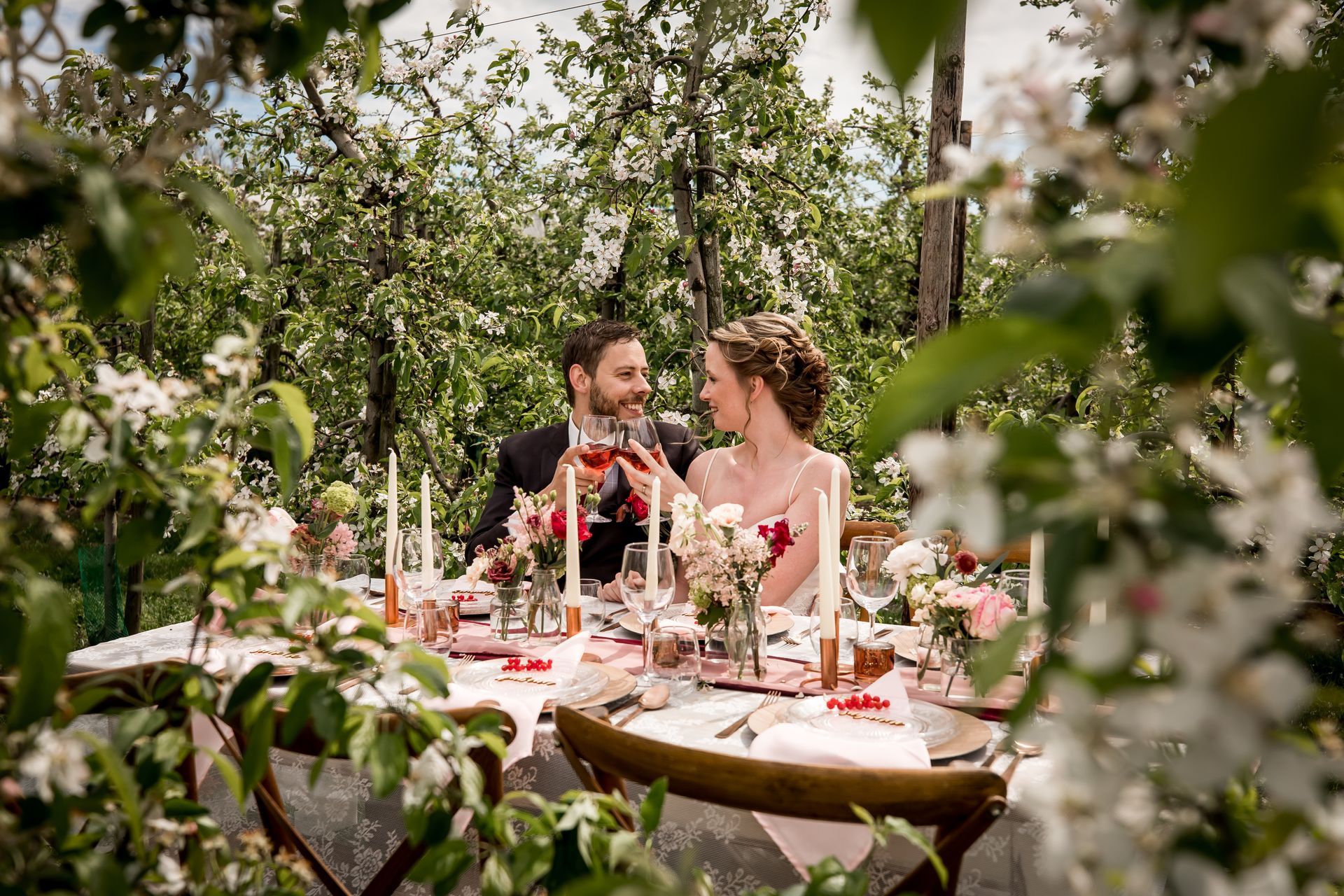 Dinertafel bruiloft