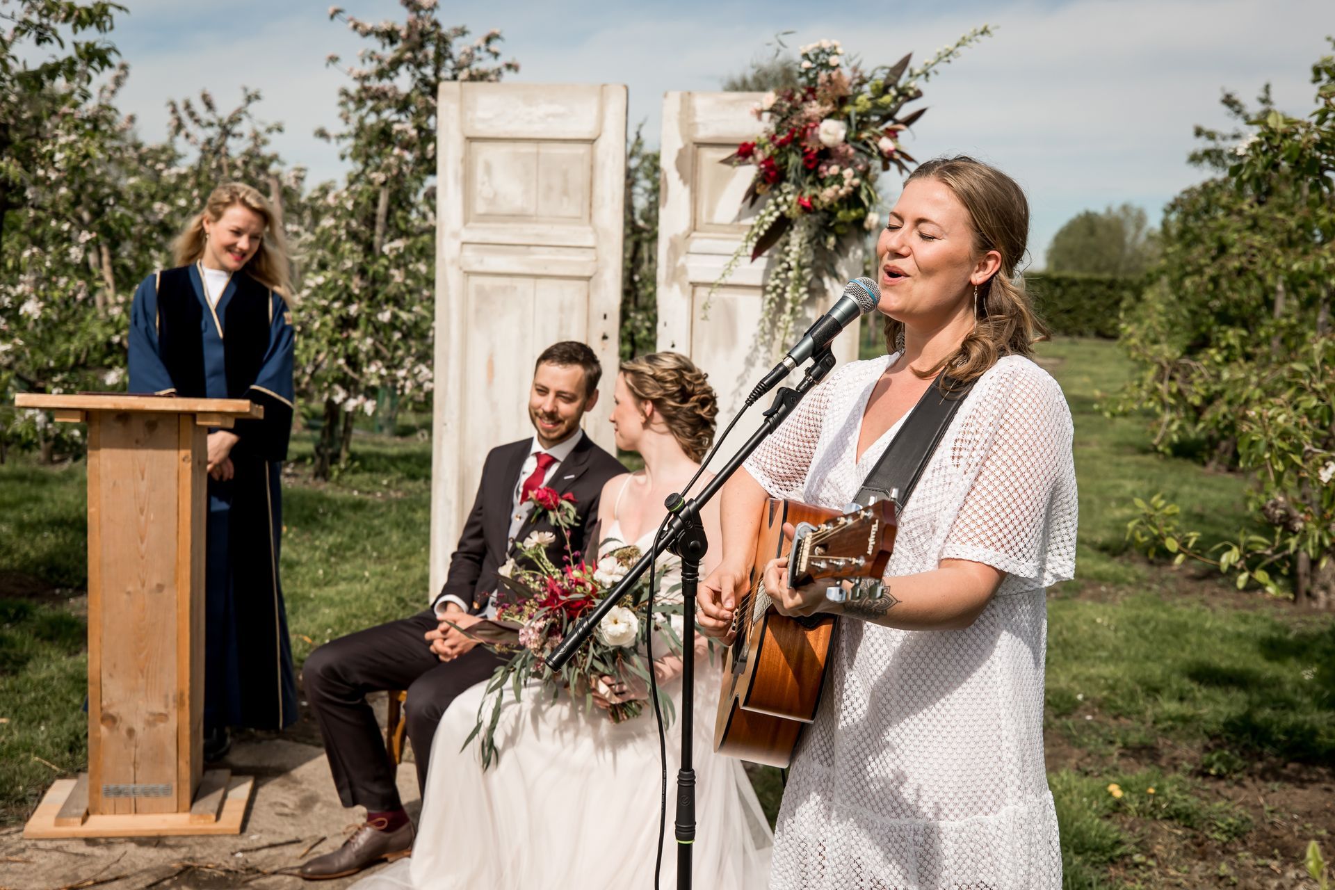 Live muziek tijdens de ceremonie