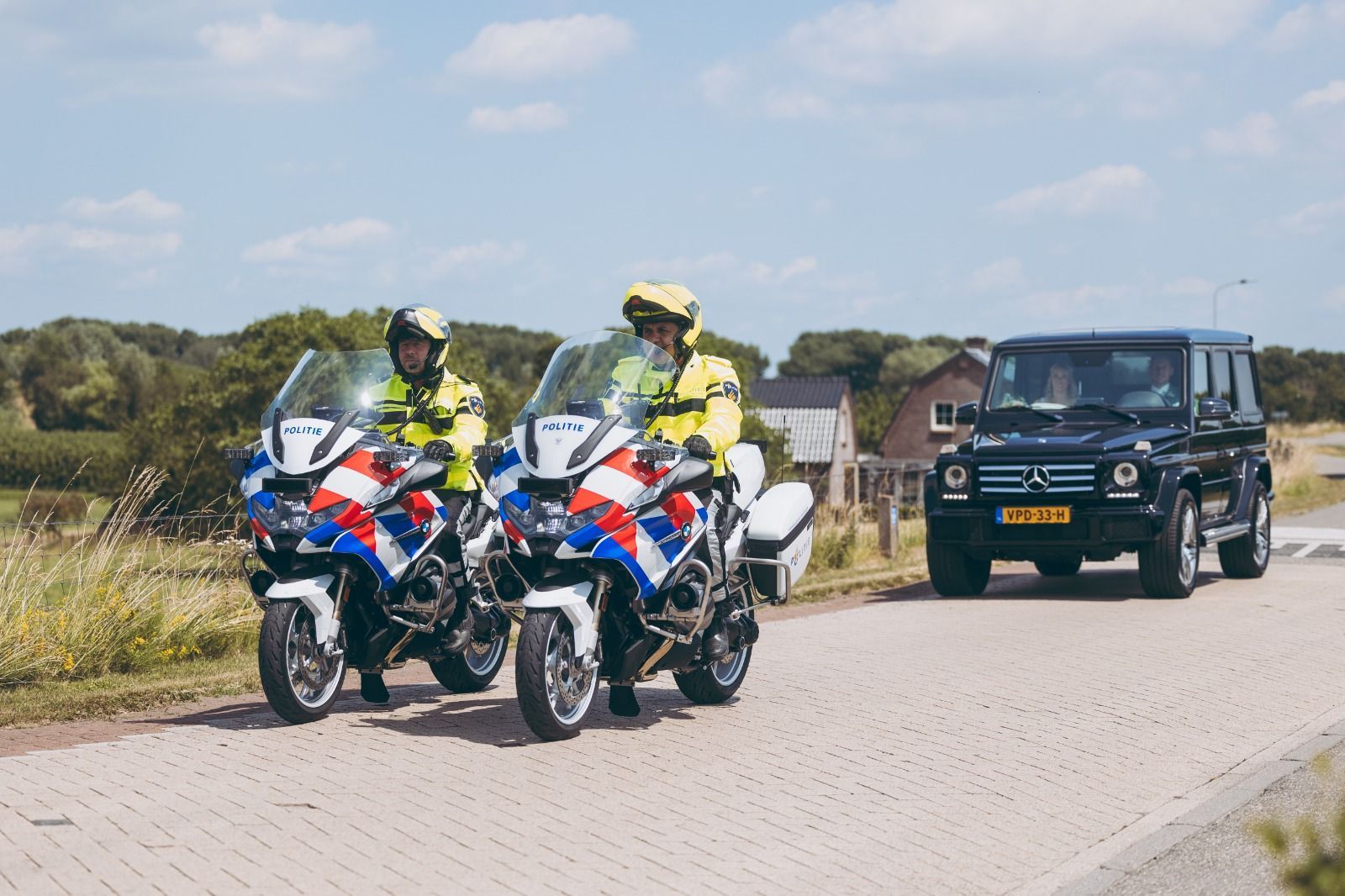 Trouwvervoer - politie escorte